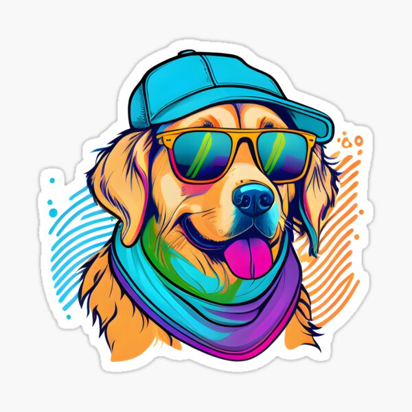 Item preview, Bunter Kawaii Gangsta Golden Retriever designed and sold by Leonardo Palumbo.