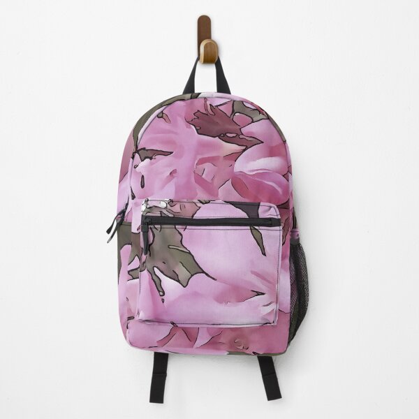 Item preview, Pink Oleander Rose Laurel Black Outline Art designed and sold by taiche.