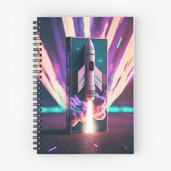 Item preview, Synthwave Rocket Launching designed and sold by VhsNeon.