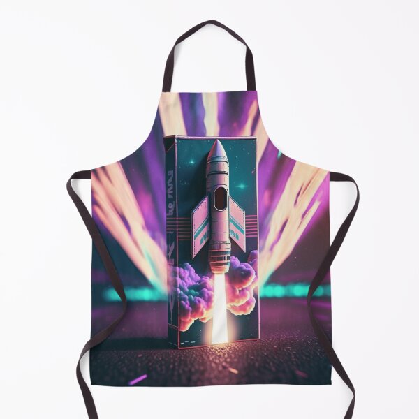 Item preview, Synthwave Rocket Launching designed and sold by VhsNeon.