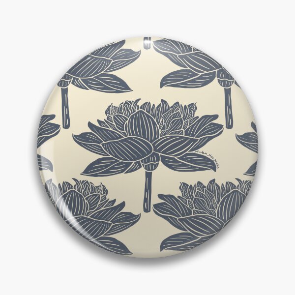 Item preview, Lotus Flower Block Print designed and sold by AmberMaeJacobs.