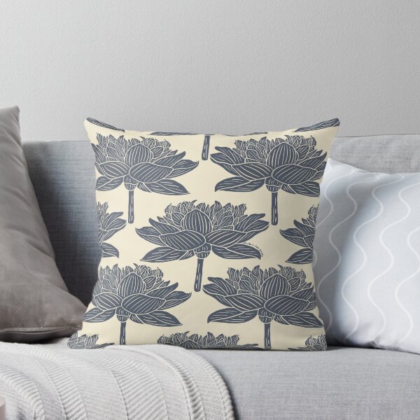 Item preview, Lotus Flower Block Print designed and sold by AmberMaeJacobs.