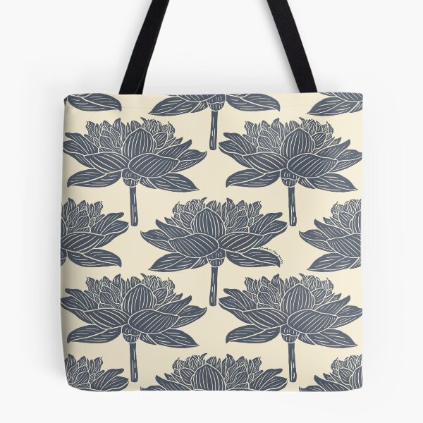 Item preview, Lotus Flower Block Print designed and sold by AmberMaeJacobs.