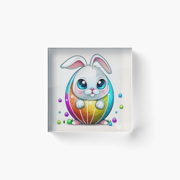 Item preview, Bunny With Easter Egg, Rainbow Egg, Easter Egg Bunny designed and sold by Art.Fusion.Studio.