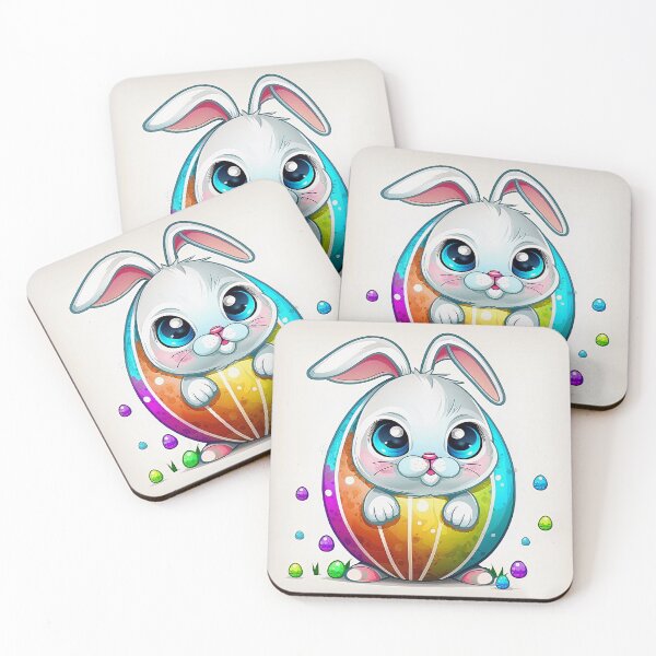 Item preview, Bunny With Easter Egg, Rainbow Egg, Easter Egg Bunny designed and sold by Art.Fusion.Studio.