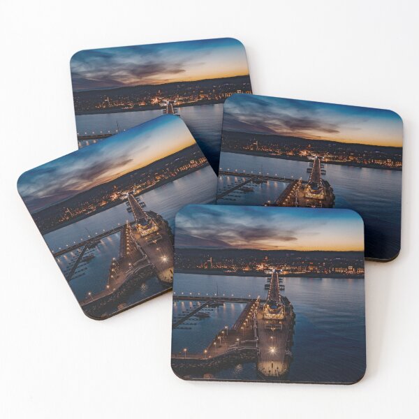 Item preview, Sopot molo by night designed and sold by OpaSky.