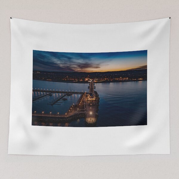 Item preview, Sopot molo by night designed and sold by OpaSky.