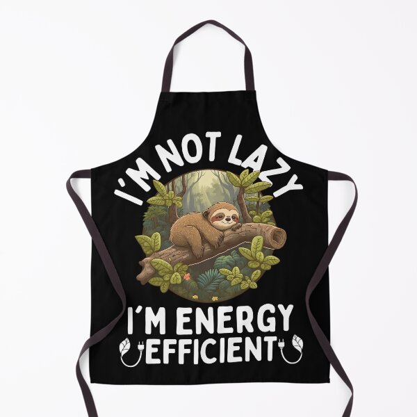 Item preview, I'm Not Lazy I'm Energy Efficient Sloth designed and sold by PlayfulPrint.