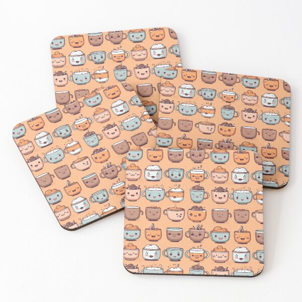 Item preview, Coffee Cups Pattern for Coffee Lovers designed and sold by brindled.