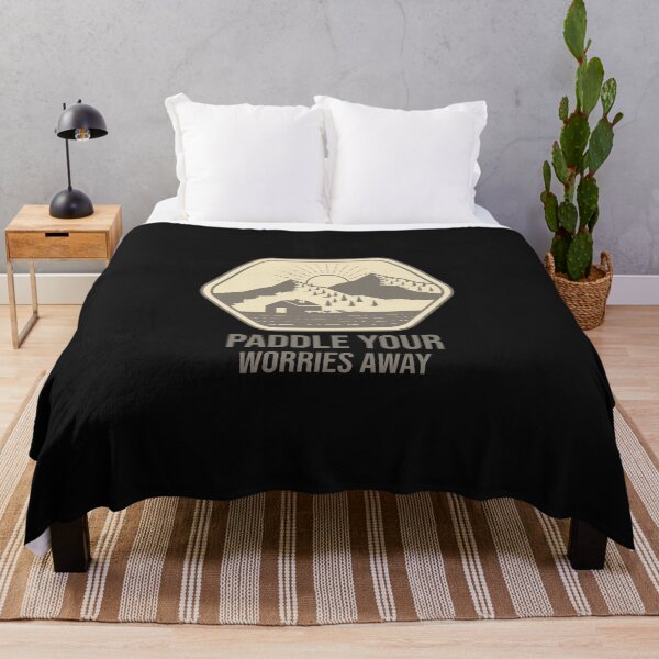 Item preview, Paddle Your Worries Away (Camping, Fishing, Canoeing) designed and sold by IrvineCreek.