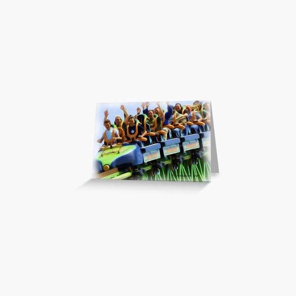Roller Coaster Greeting Card