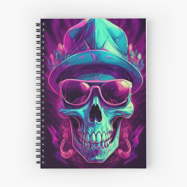 Item preview, Whimsical Psychedelic Skull Madhatter Skeleton Art Graphic Design V.37 designed and sold by Pexelpanoramas.