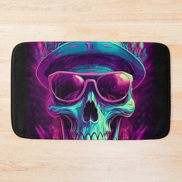 Item preview, Whimsical Psychedelic Skull Madhatter Skeleton Art Graphic Design V.37 designed and sold by Pexelpanoramas.