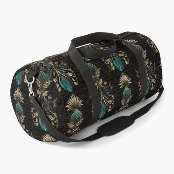 Item preview, Art Deco Exotic Pineapple Design Turquoise Teal Gold designed and sold by artsandsoul.