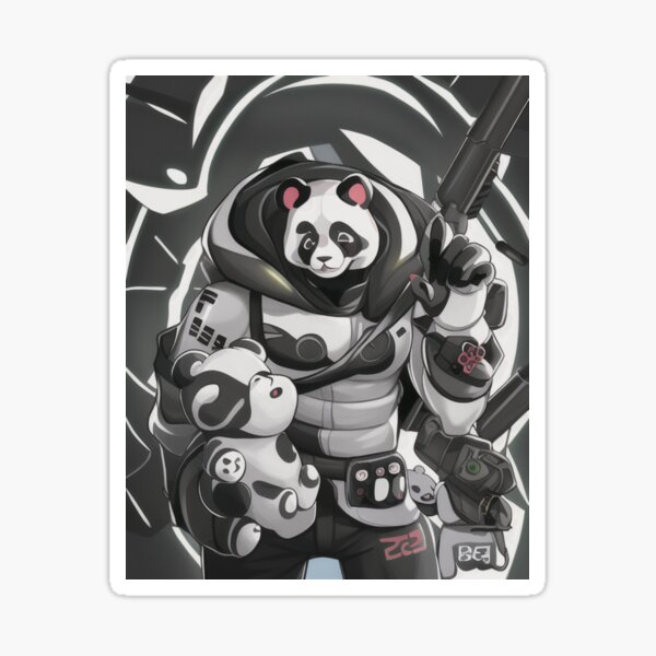 Robot Panda-Tangtang - Sticker