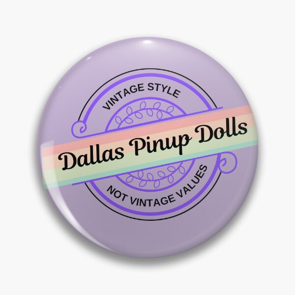 Item preview, Dallas Pinup Dolls Text-Based Logo Purple - Light Background designed and sold by DallasPinupDoll.