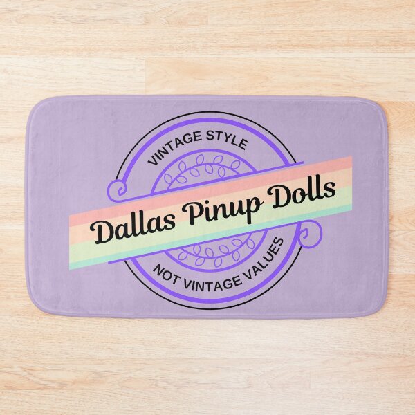 Item preview, Dallas Pinup Dolls Text-Based Logo Purple - Light Background designed and sold by DallasPinupDoll.