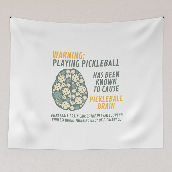 Item preview, Funny Pickleball Brain designed and sold by whyitsme.