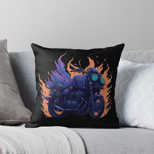 Item preview, Violet Motorcycle on Fire designed and sold by rockyRG.