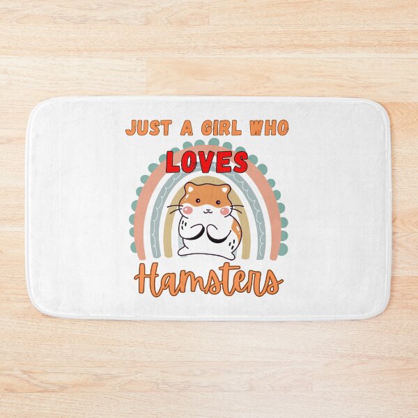 Item preview, Just A Girl Who Loves Hamsters rainbow sticker designed and sold by Stickers  Designer.