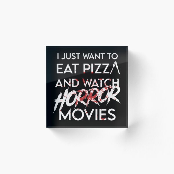 Item preview, Pizza + Horror Movies designed and sold by DesignRebel138.