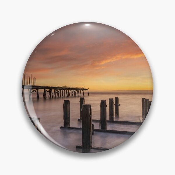 Item preview, Winter Sunrise Over Claremont Pier on Lowestoft Beach designed and sold by dp-images.