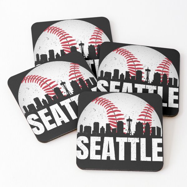 Item preview, Vintage Seattle Skyline Baseball Retro Cityscap Washington gift designed and sold by skulltshirt.