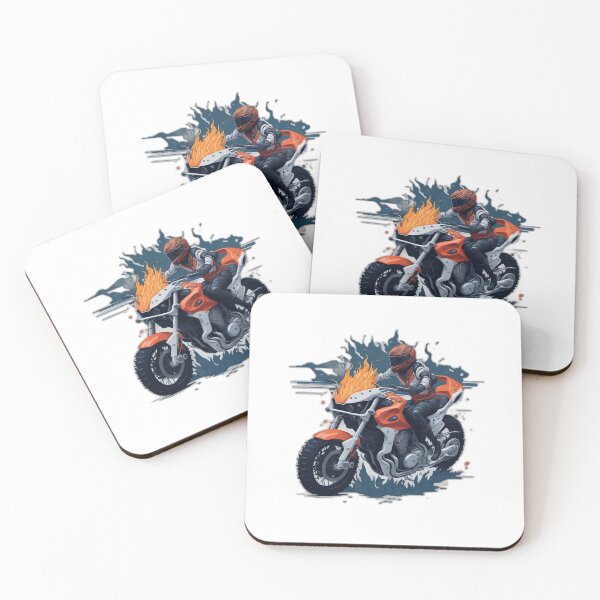 Item preview, Motorcycle on Fire and Water Splash designed and sold by rockyRG.
