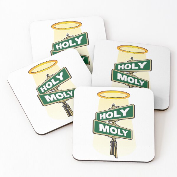 Item preview, Holy Moly Crossroads Street Sign with Halo designed and sold by jeff-jones.