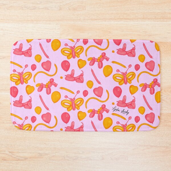 Artikelvorschau, Balloon animals- collection- pink & orange- purple background entworfen und verkauft von Studio Lydia Lovely.