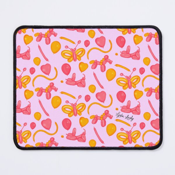 Artikelvorschau, Balloon animals- collection- pink & orange- purple background entworfen und verkauft von Studio Lydia Lovely.