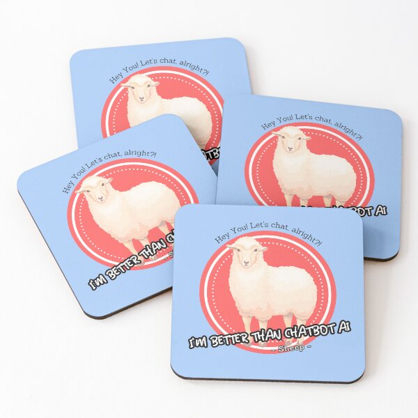 Item preview, better than chatbot AI - sheep designed and sold by PositiveIdeas.