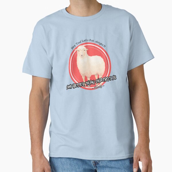 Item preview, better than chatbot AI - sheep designed and sold by PositiveIdeas.