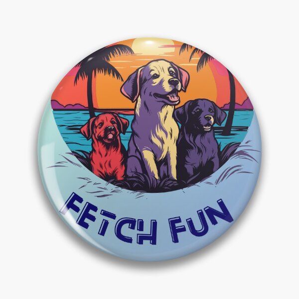 Item preview, Fetch Fun | Dog Squad | Sunset Beach Adventure designed and sold by ArtfulDelights.
