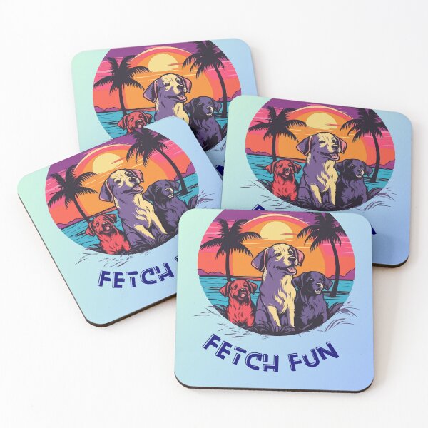 Item preview, Fetch Fun | Dog Squad | Sunset Beach Adventure designed and sold by ArtfulDelights.