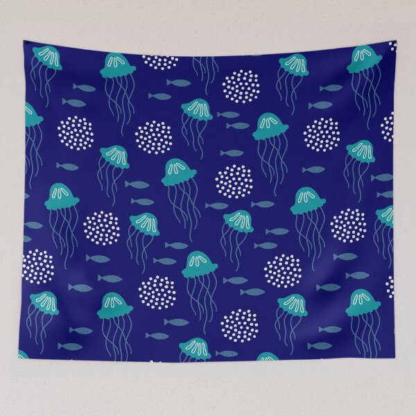Aperçu de l'œuvre Jellyfish shoal pattern créée et vendue par bullshirter.