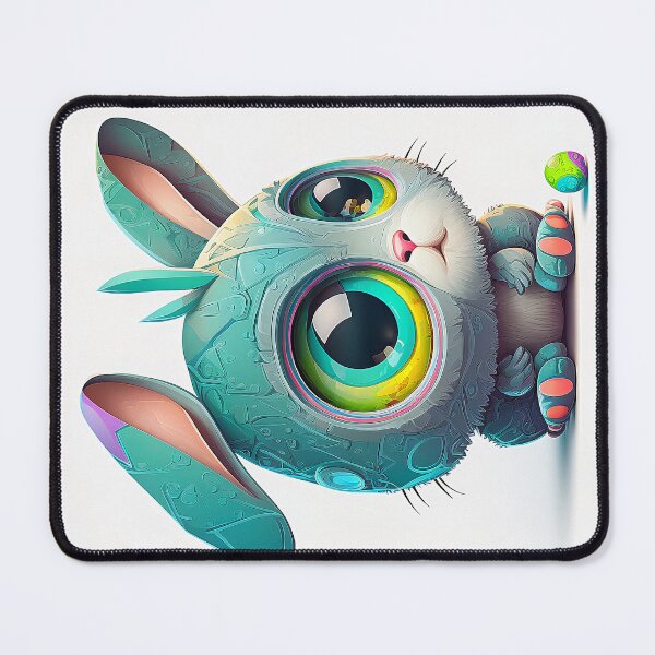 Item preview, Blue Bunny, Colorful Bunny With Easter Egg designed and sold by Art.Fusion.Studio.