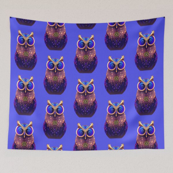 Item preview, Owl design - with big eyes and gold pendant designed and sold by Rostislav Bouda.