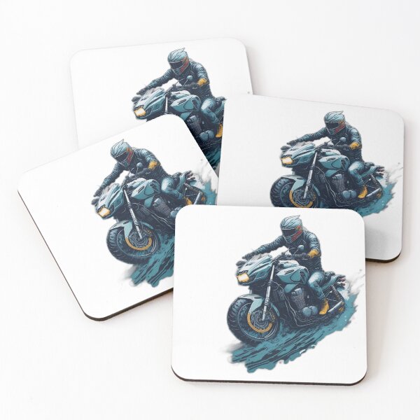 Item preview, Blue Graffiti Motorcycle on Water Splash designed and sold by rockyRG.