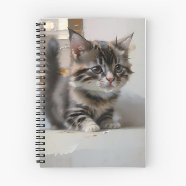 Item preview, Feline Intensity: A fierce kitty oil painting designed and sold by KH-GardenEden.