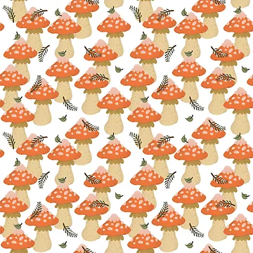 Artwork thumbnail, Mushroom Toadstool pattern by Annpattern