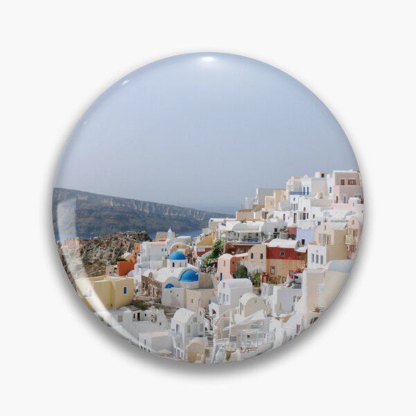 Item preview, Santorini's Iconic White Homes Amidst the Blue Sea designed and sold by szymontravels.
