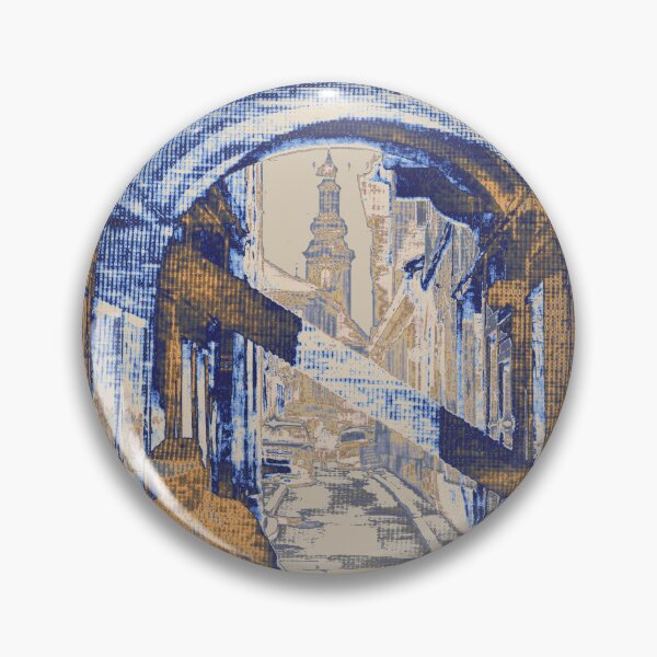 Item preview, Shrouded in Blue - old town passageway designed and sold by ArtRoar.