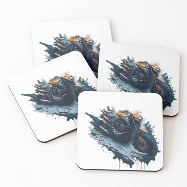 Item preview, Huge Motorcycle on Water Splash designed and sold by rockyRG.