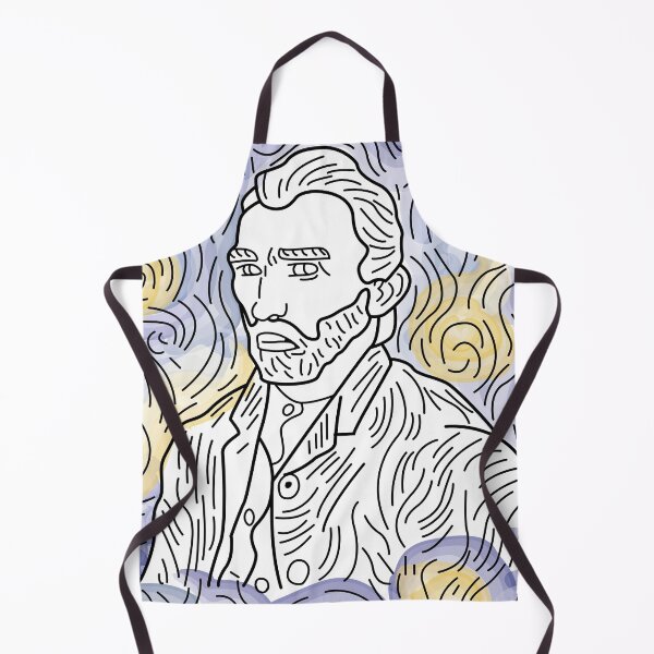 Item preview, Vincent Van Gogh portrait line art designed and sold by SoykAart.