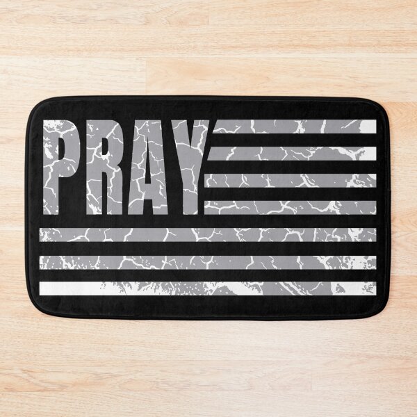 Item preview, The Prayer Flag white distressed designed and sold by KingsManKind.