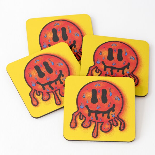 Item preview, Red and Yellow Smiley Drip  designed and sold by Alexandra Wilson Rapadas.