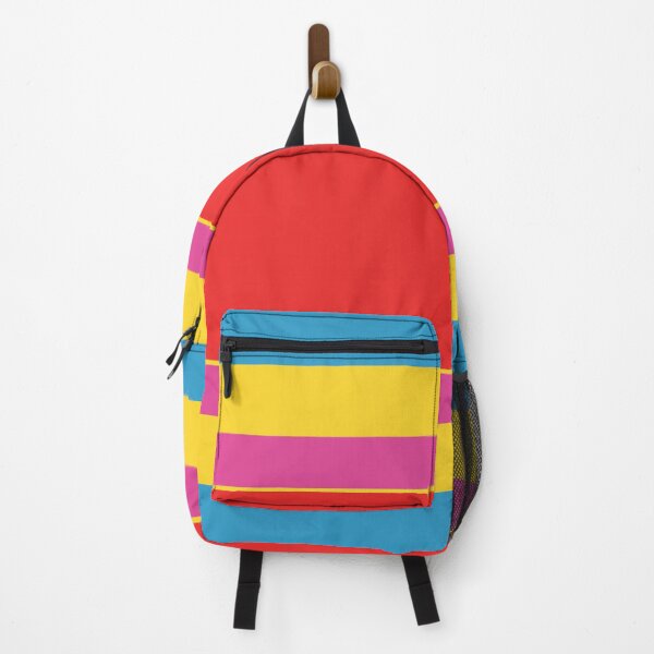 Item preview, Bright Summer Color Block Stripe Pattern Blue Yellow Red Green Hot Pink designed and sold by kierkegaard.