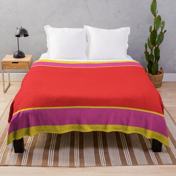 Item preview, Bright Summer Color Block Stripe Pattern Blue Yellow Red Green Hot Pink designed and sold by kierkegaard.