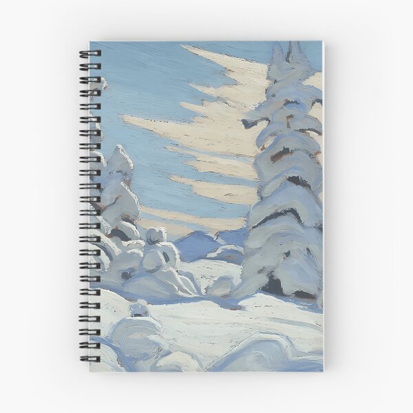 Aperçu de l'œuvre Arbres et neige de Lawren Harris créée et vendue par TheRedVineyard.